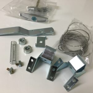 Tilt Door Replacement External T Handle Lockset – Complete Kit